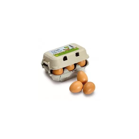 Erzi Bruna ägg i kartong, 6-pack