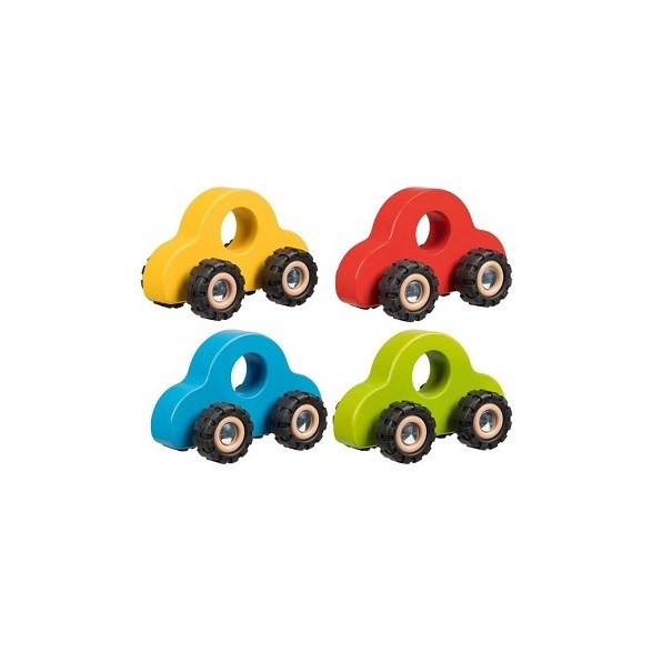 Goki Träbil med gummidäck