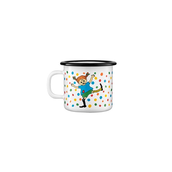 Muurla Mugg emalj 2,5 dl, Pippi hoppsansa