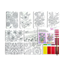 Ooly scenic hues watercolor art kit, flowers & gardens