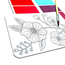 Ooly scenic hues watercolor art kit, flowers & gardens