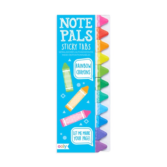 Ooly note pals, rainbow crayons