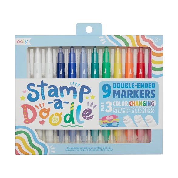 Ooly stamp-a-doodle double-ended markers