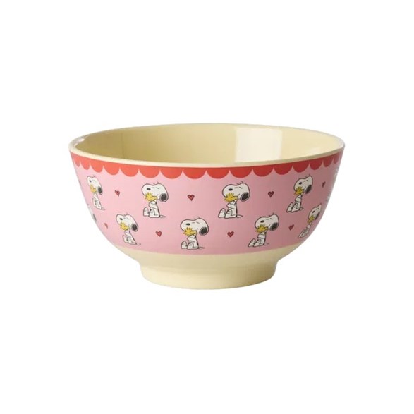 Rice Melaminskål Snobben, rosa