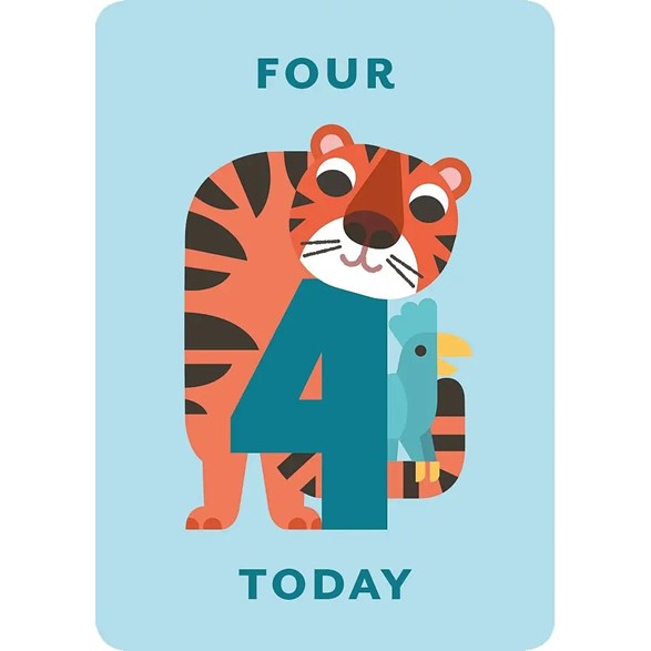 Sifferkort 4 år, zig zag zoo