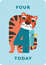 Sifferkort 4 år, zig zag zoo