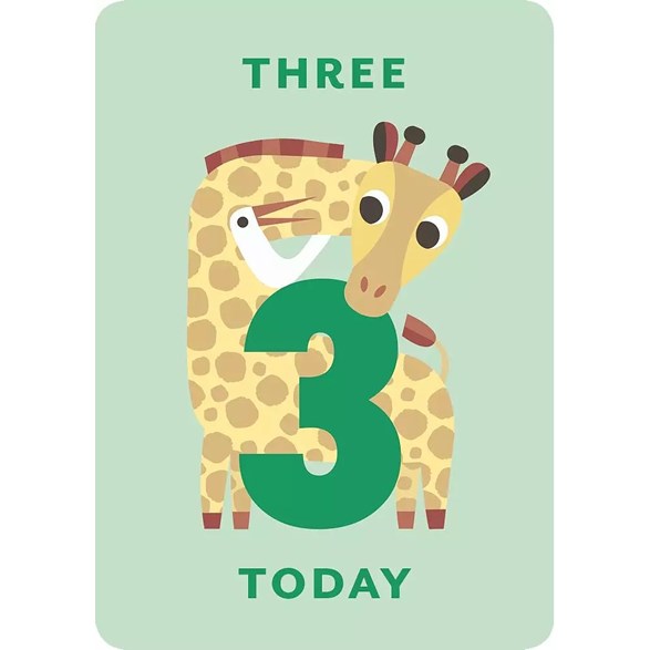 Sifferkort 3 år, zig zag zoo