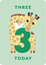 Sifferkort 3 år, zig zag zoo