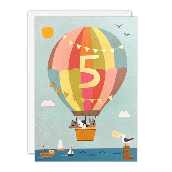 Sifferkort 5 år, balloon acorns