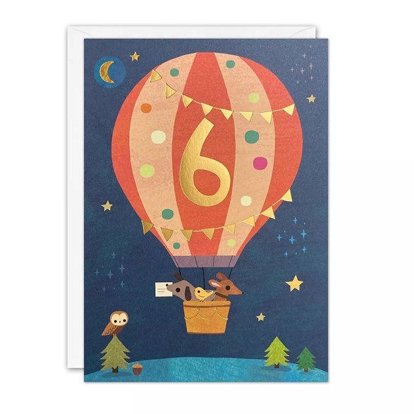 Sifferkort 6 år, balloon acorns