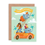 Emily Nash Illustration Gratulationskort, birthday fire engine