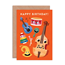 Emily Nash Illustration Gratulationskort, music faces