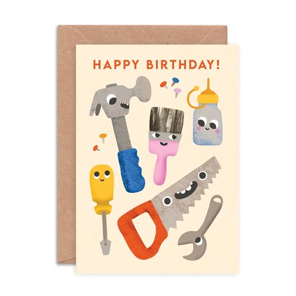 Emily Nash Illustration Gratulationskort, toolbox