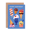 Emily Nash Illustration Gratulationskort, ice cream