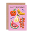 Emily Nash Illustration Gratulationskort, fruit faces