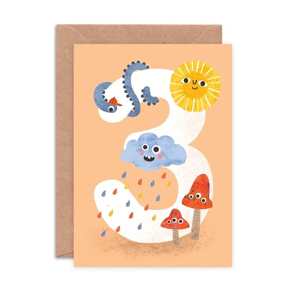 Emily Nash Illustration Sifferkort, age 3 crazy critters