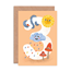 Emily Nash Illustration Sifferkort, age 3 crazy critters