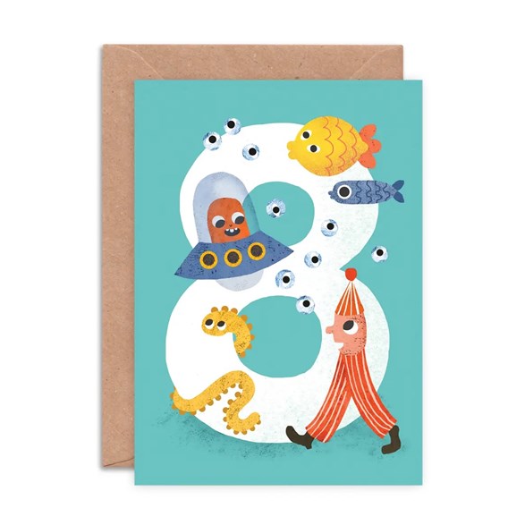 Emily Nash Illustration Sifferkort, age 8 crazy critters