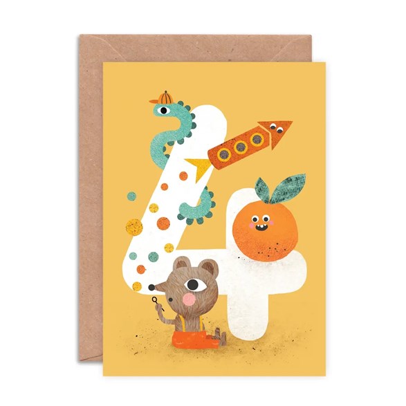 Emily Nash Illustration Sifferkort, age 4 crazy critters