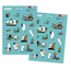 Putinki Stickers Mumin A5, turkos