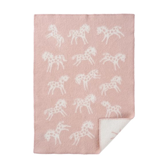 Klippan ullfilt pony, rosa