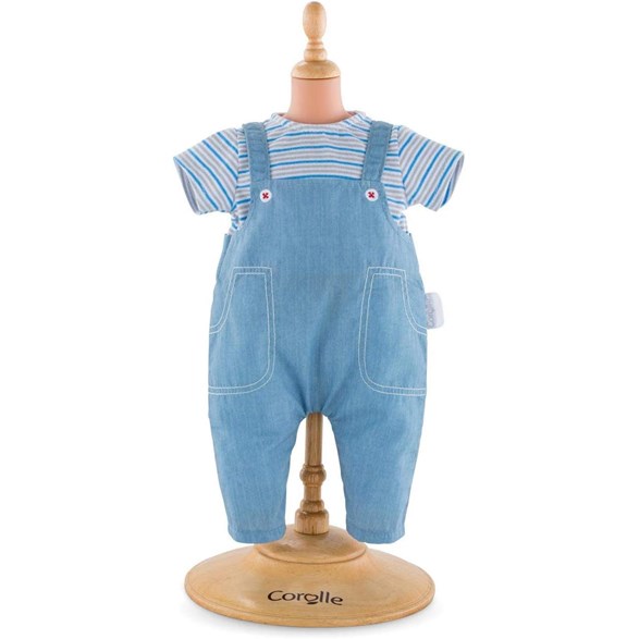 Corolle 30 cm, randig tröja och hängselbyxa