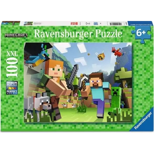 Ravensburger Pussel 100 bitar, Minecraft