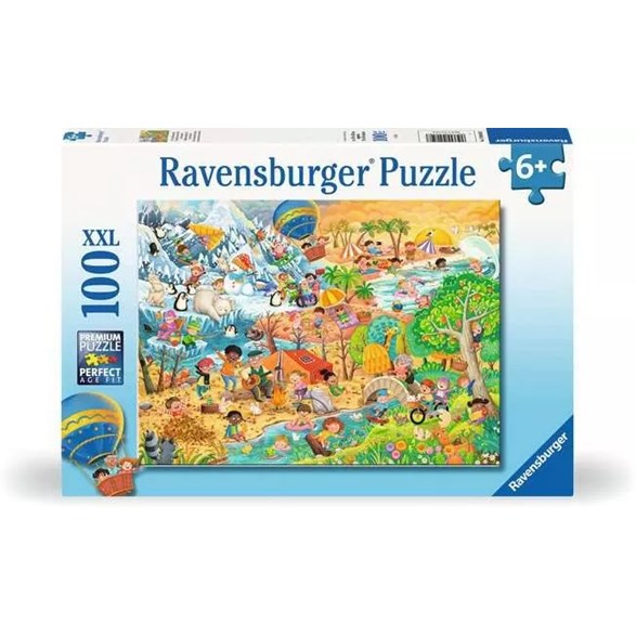 Ravensburger Pussel 100 bitar, four seasons of fun