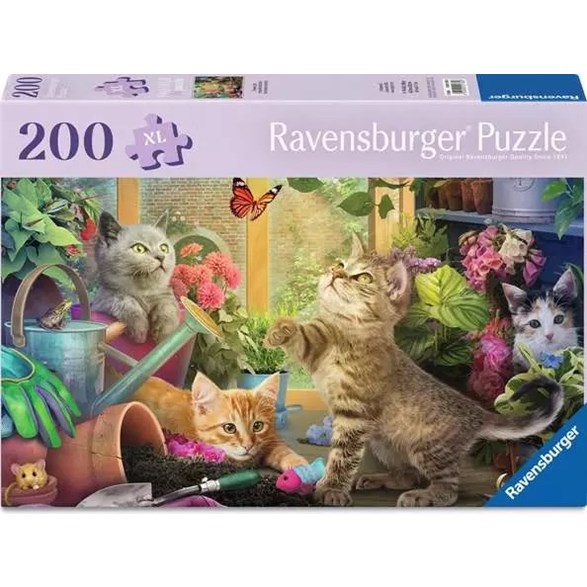 Ravensburger Pussel 200 bitar, cheeky cats