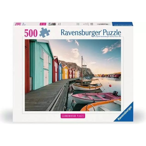 Ravensburger Pussel 500 bitar, boathouse in Smögen