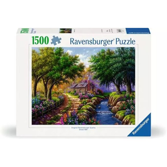 Ravensburger Pussel 1500 bitar, cottage by the river