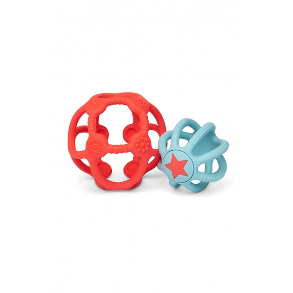 Little L Sensorybollar 2-pack, orange och blå