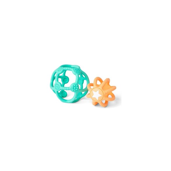 Little L Sensorybollar 2-pack, grön och orange