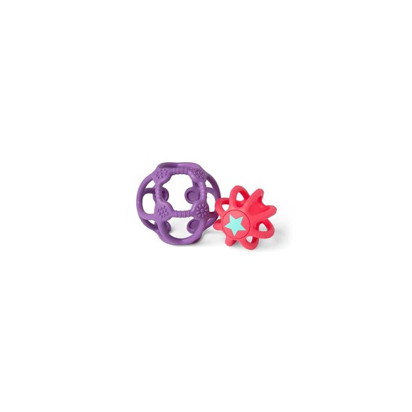 Little L Sensorybollar 2-pack, lila och rosa