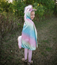 Great Pretenders Rainbow reversible unicorn/dragon cape, 5-6 år