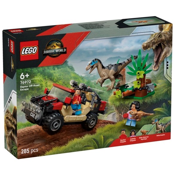 LEGO® Jurassic World - Terrängflykt med raptor