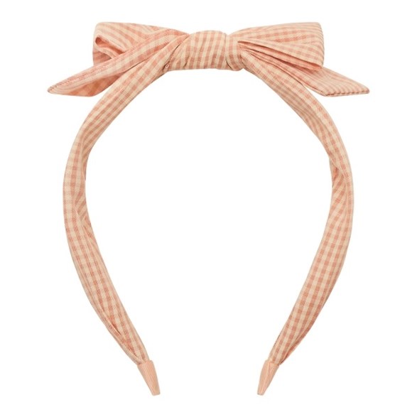 Mimi & Lula Alice Band - Gingham Peaches and Cream