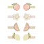 Mimi & Lula 8 Hair Clips - Mini Citrus Peaches and Cream
