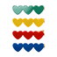 Mimi & Lula 4 Hair Clips - Acetate Heartbeam