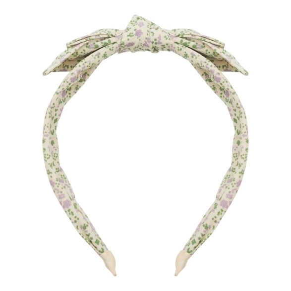 Mimi & Lula Alice band - floral lilac Edie spring on the farm