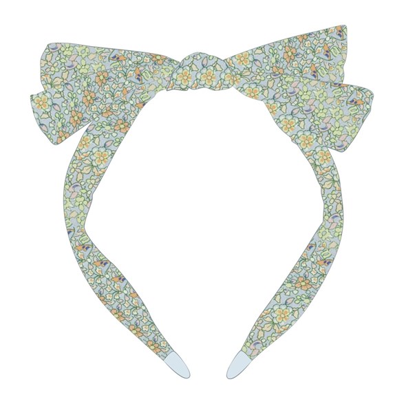 Mimi & Lula Alice band - floral teal Edie spring on the farm