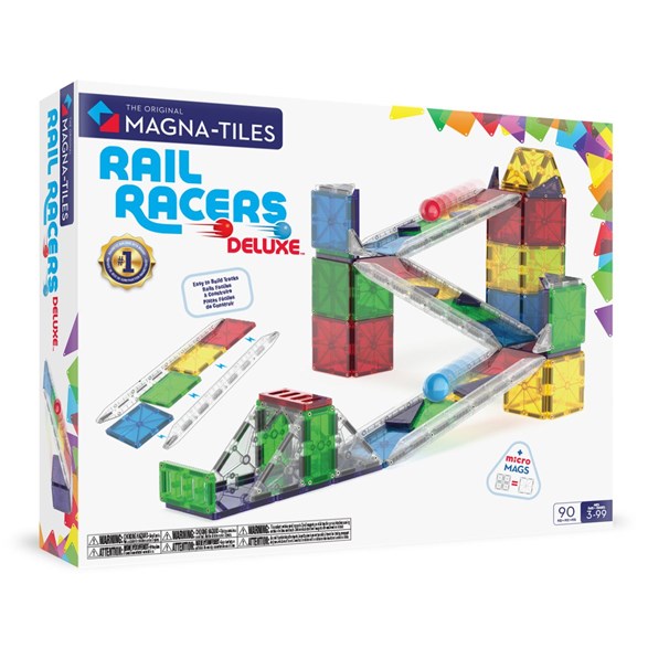 MagnaTiles Magna-Tiles rail racer, 90 pcs