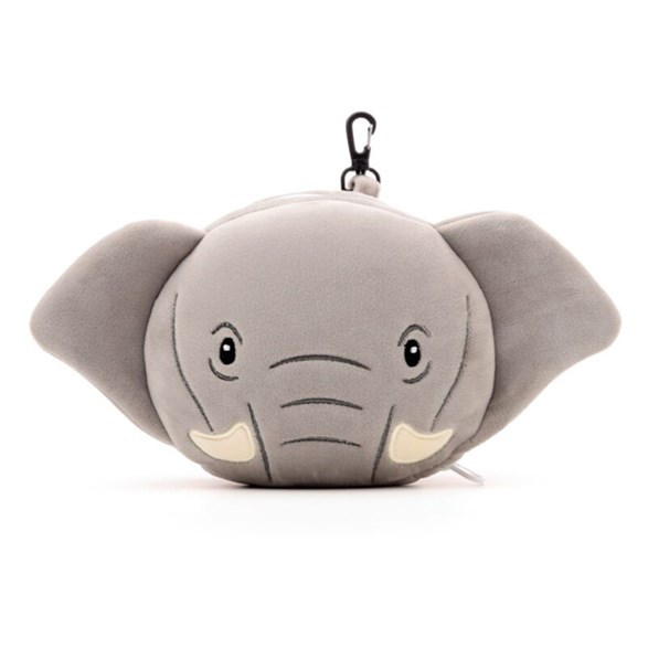Puckator Relaxeazzz elefant rund resekudde & ögonmask