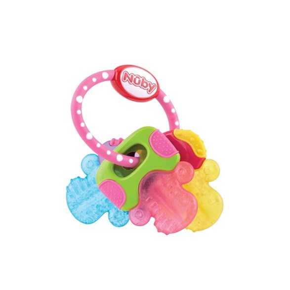 Nuby Teether IcyBite Key rosa