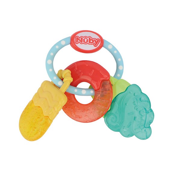 Nuby Teether IcyBite sweets, blå/orange