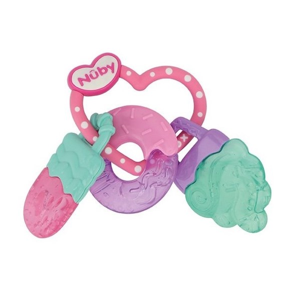 Nuby Teether IcyBite sweets, pastell
