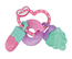 Nuby Teether IcyBite sweets, pastell