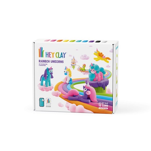 Hey clay Rainbow unicorns