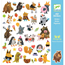 Djeco Stickers fluffy friends