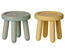 Maileg Stool set mouse, mint/light yellow